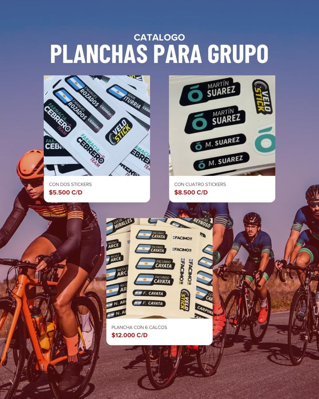 Planchas para grupos